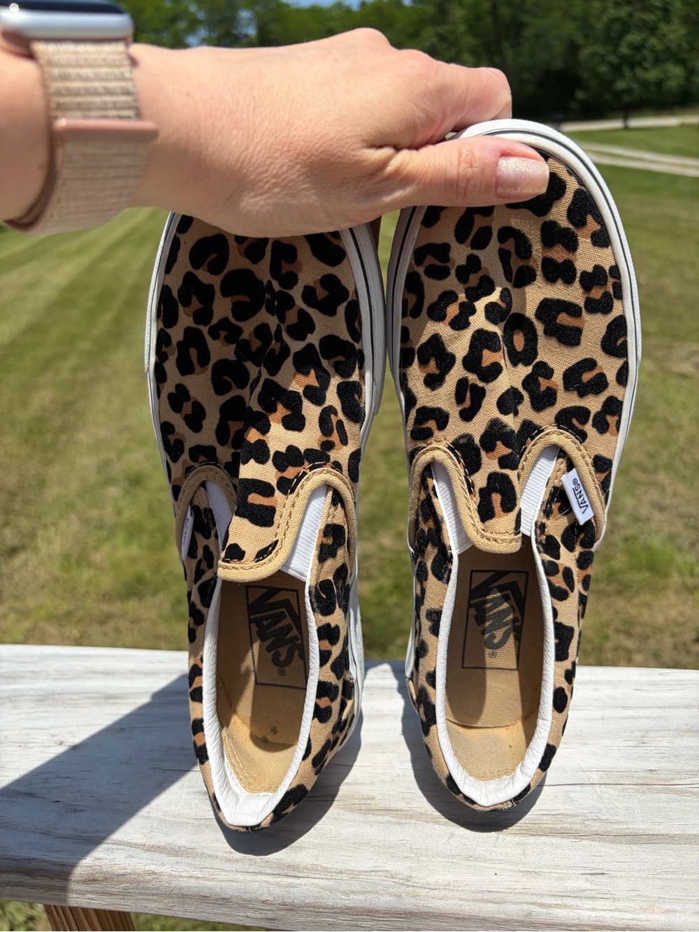 Vans Slip-On Leopard Print Slip On Shoes/Sneaker WM’s US S7.5 & Men’s US 6 Used - Picture 7 of 13